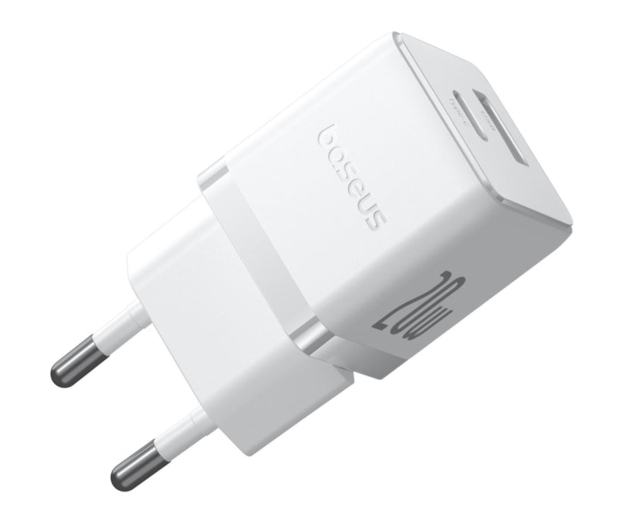 BASEUS Palm Fast Charger 20W USB-C USB-A Moon White - 1365465 - zdjęcie 2